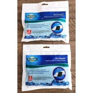 PetSafe Drinkwell Fountain Activated Carbon Replacement Filters 2 Packs of 3